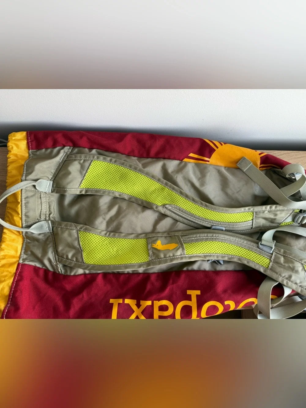 cotopaxi Maroon and Yellow Logo Daypack